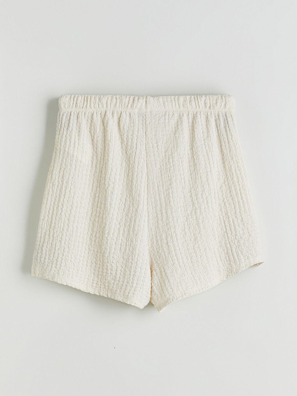 XSIDE Elasticated Waist Textured Women's Shorts -W5K111Z8-15U