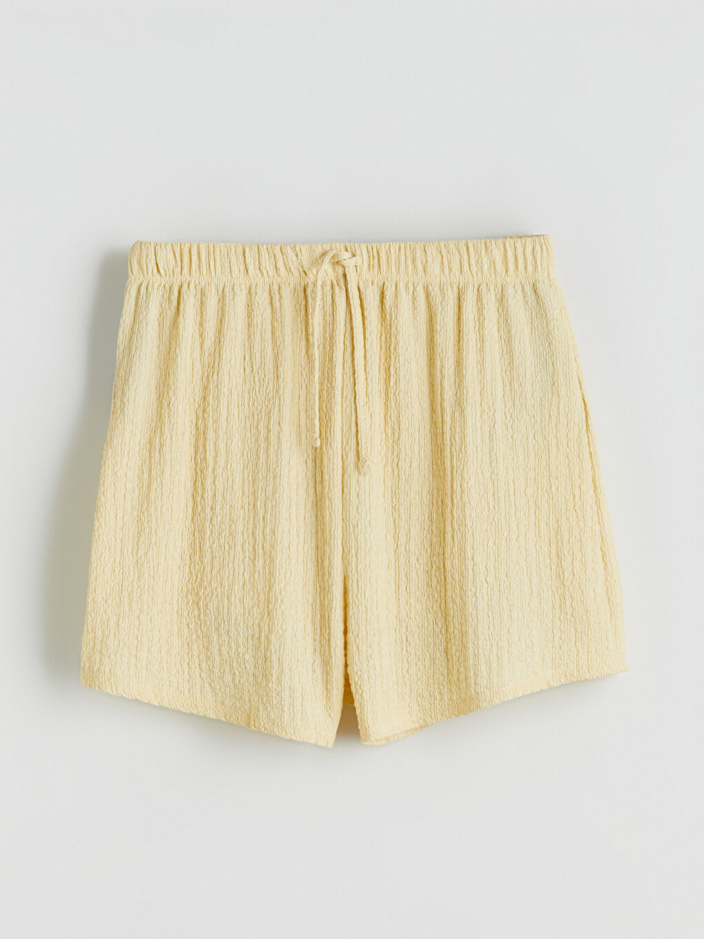 Elasticated Waist Textured Women's Shorts-4