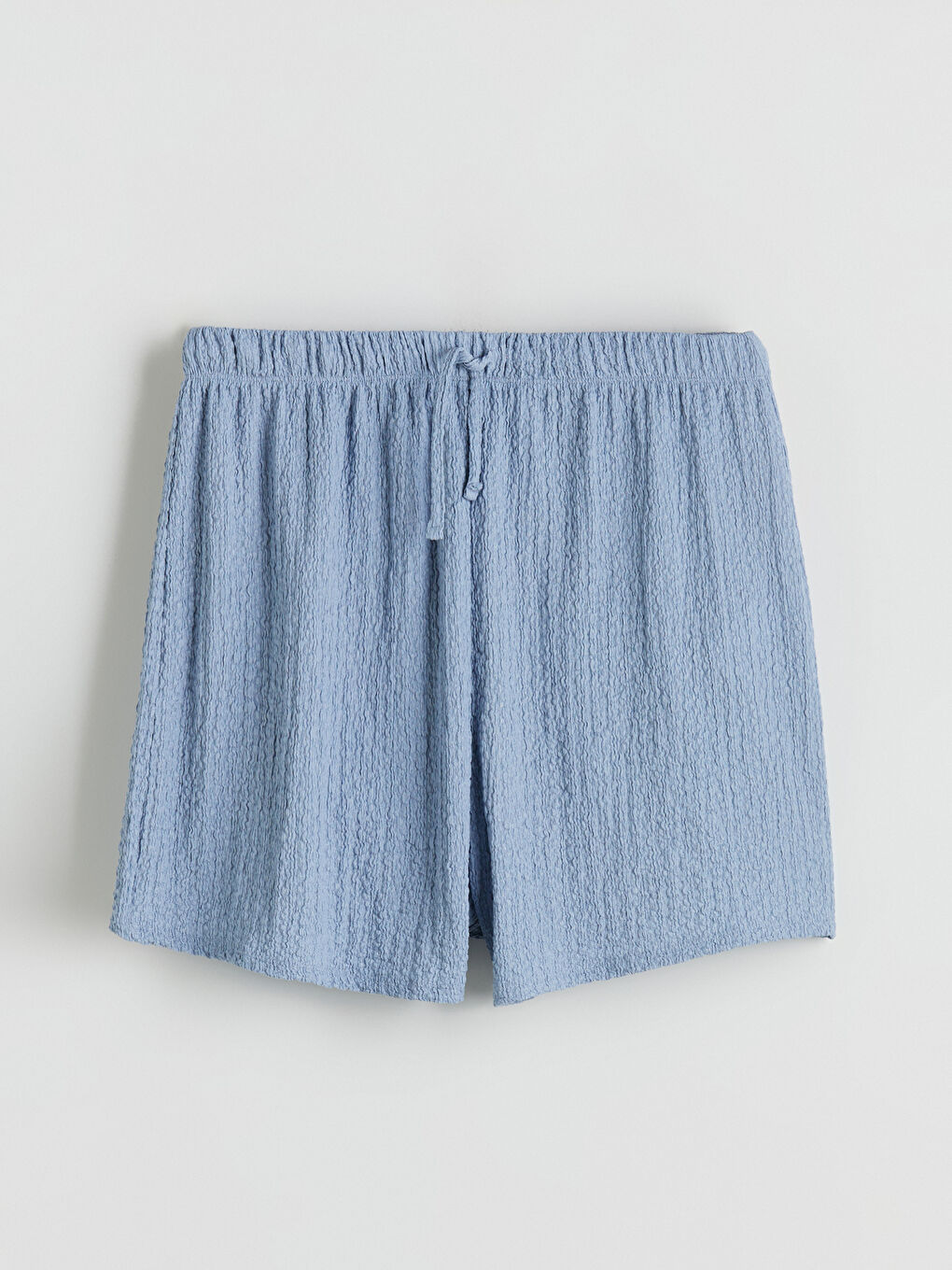 Elasticated Waist Textured Women's Shorts-4