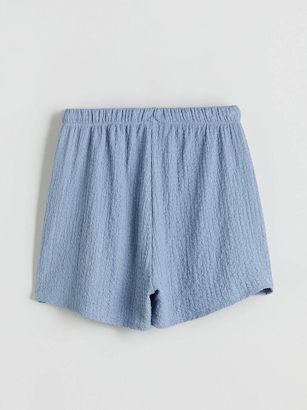 Elasticated Waist Textured Women's Shorts-5