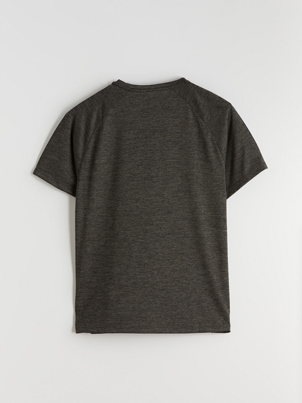 Haki Bisiklet Yaka Erkek Spor Tişört-5