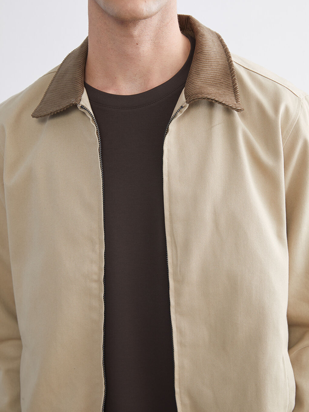 Standard Fit Collared Neck Men's Coat-2
