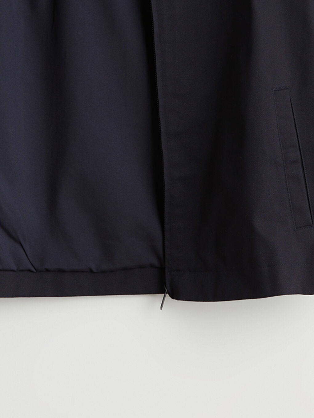 Lacivert Standart Kalıp Kadife Yaka Erkek Mont-6