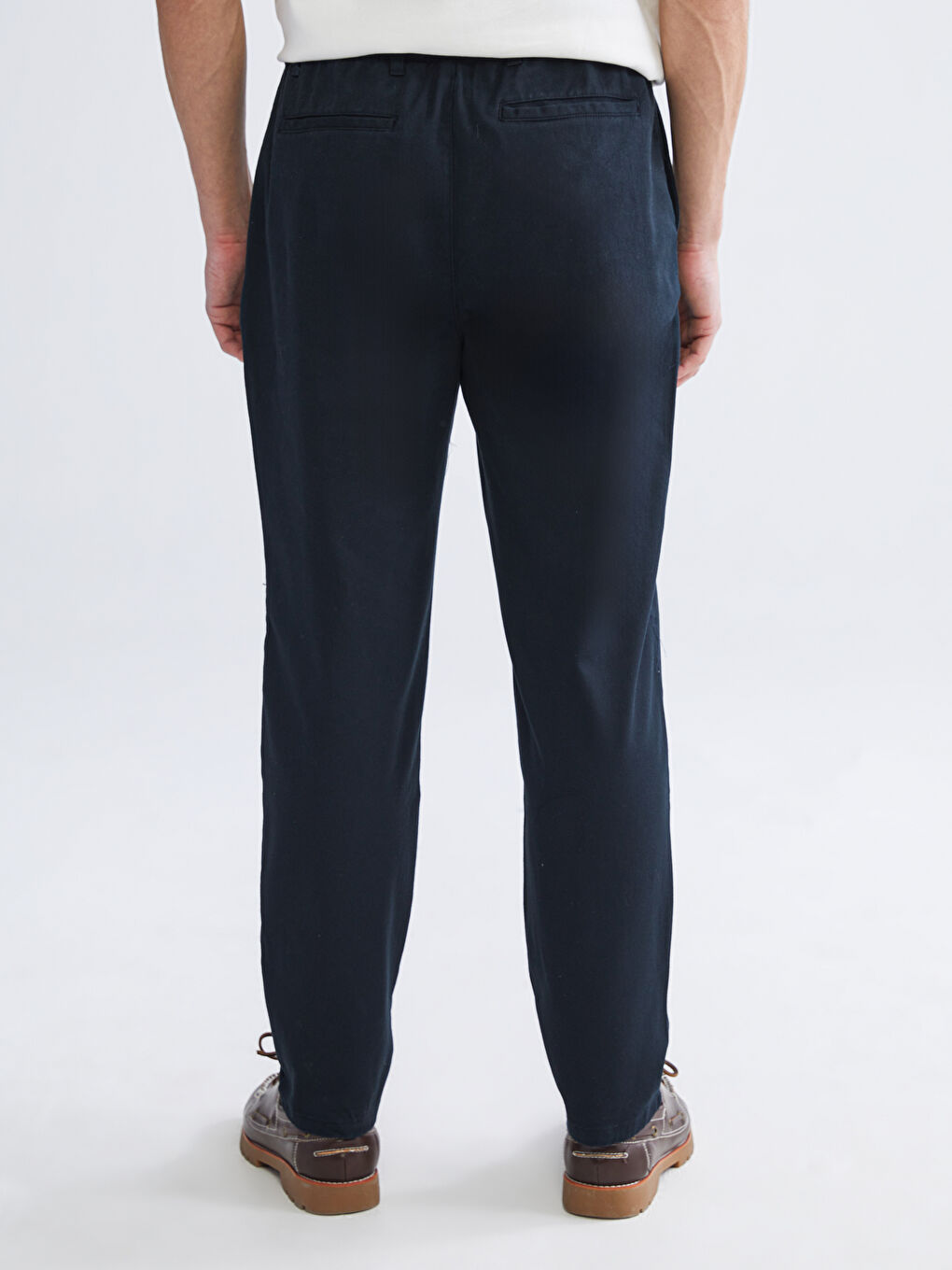 Lacivert Standart Kalıp Gabardin Erkek Pantolon-3