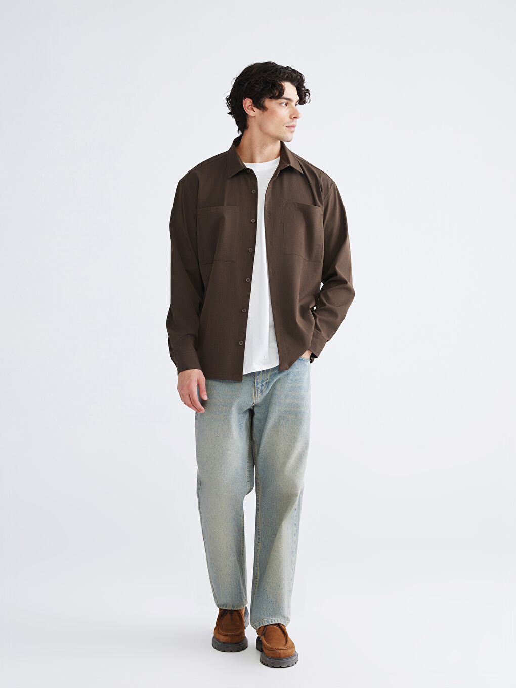 Man BROWN Shirt-2