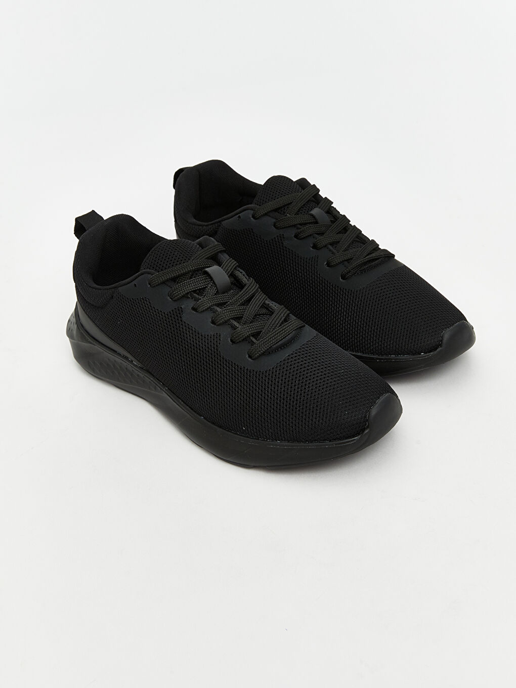 Siyah Bağcıklı Erkek Spor Ayakkabı