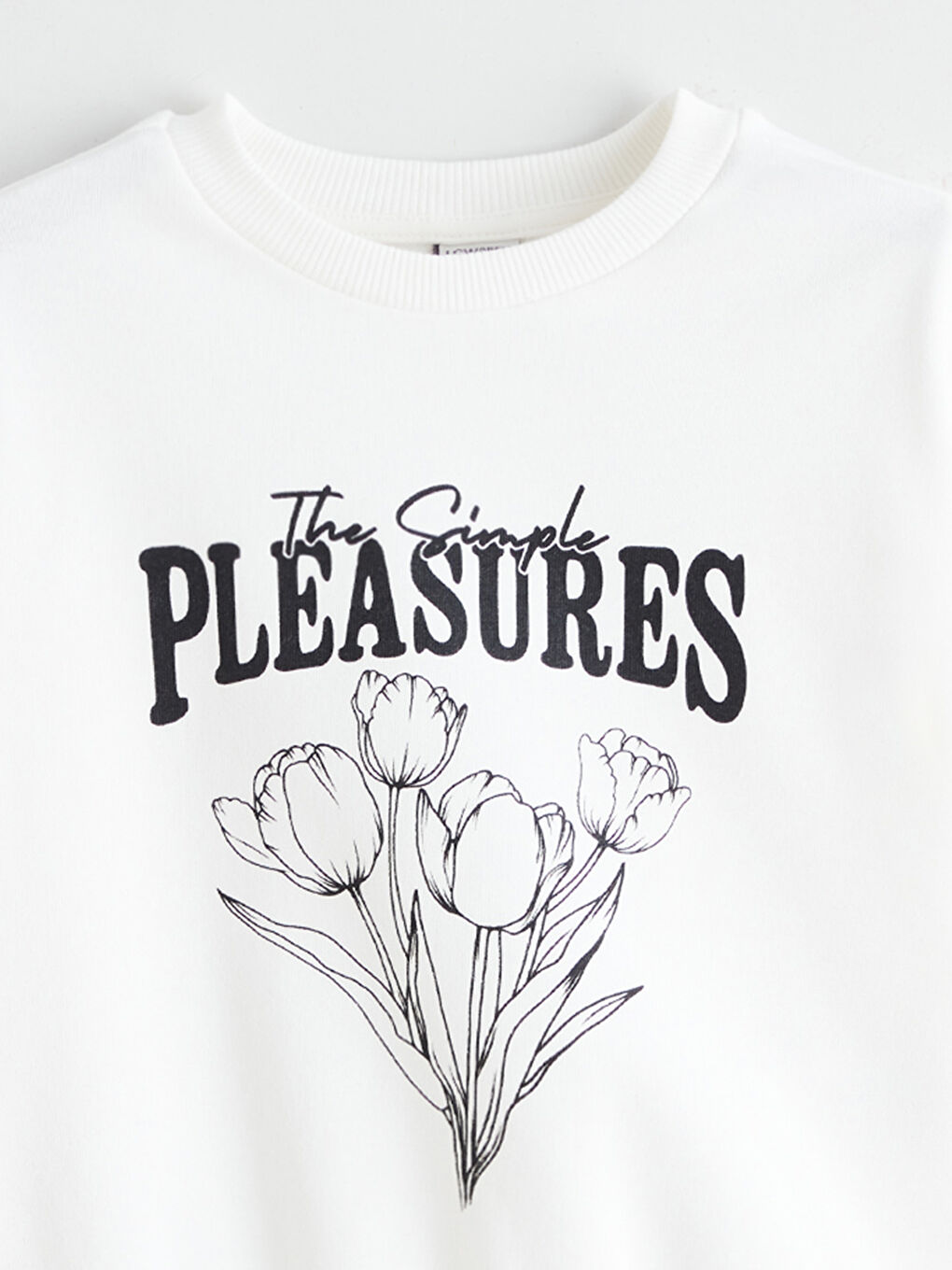 Dukserica sa okruglim izrezom, štampana, za devojčice-4