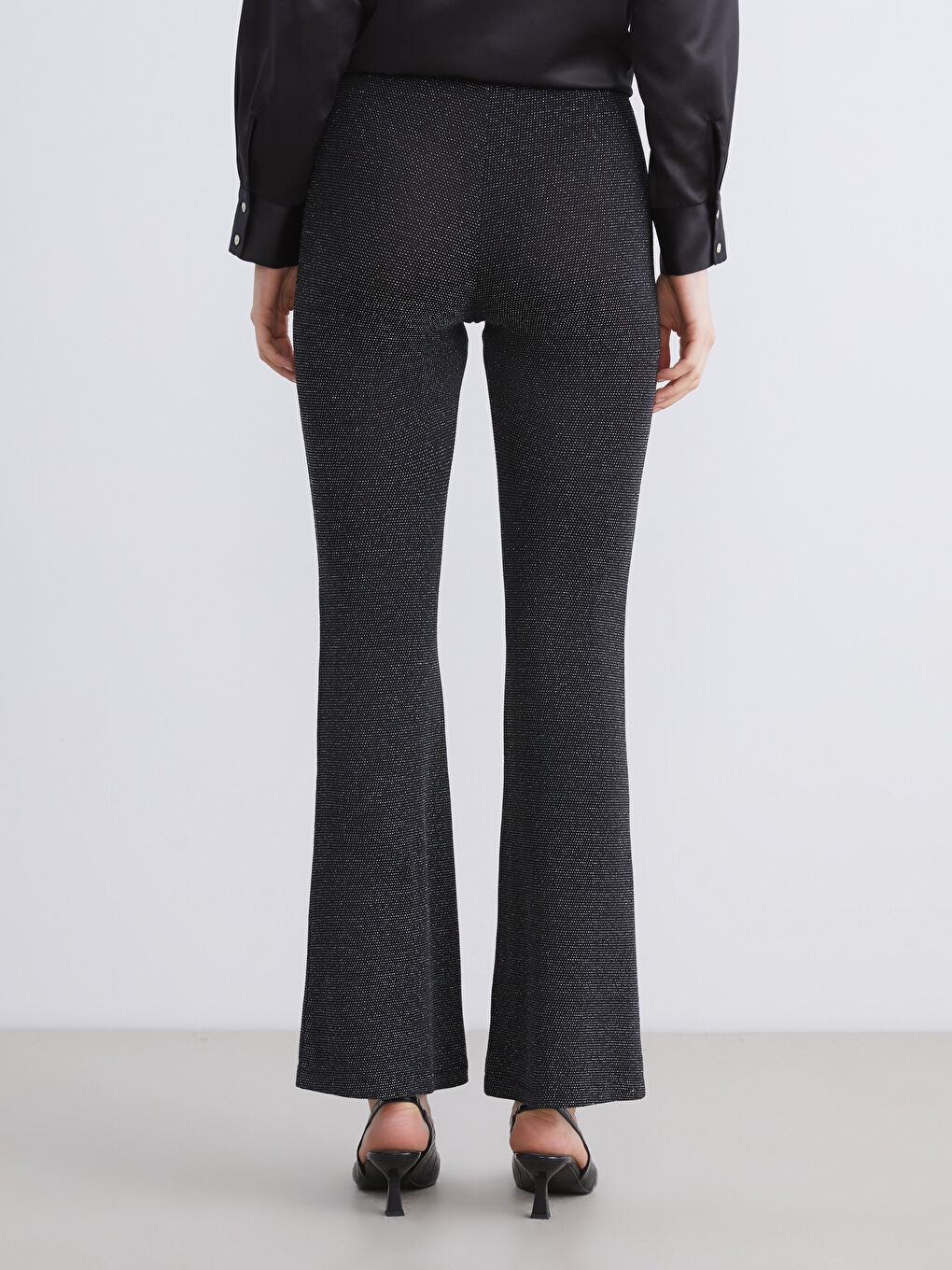 Женщины Черный Леггинсы-3