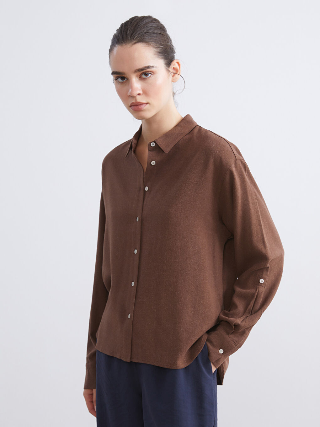 Linen Blend Women's Shirt