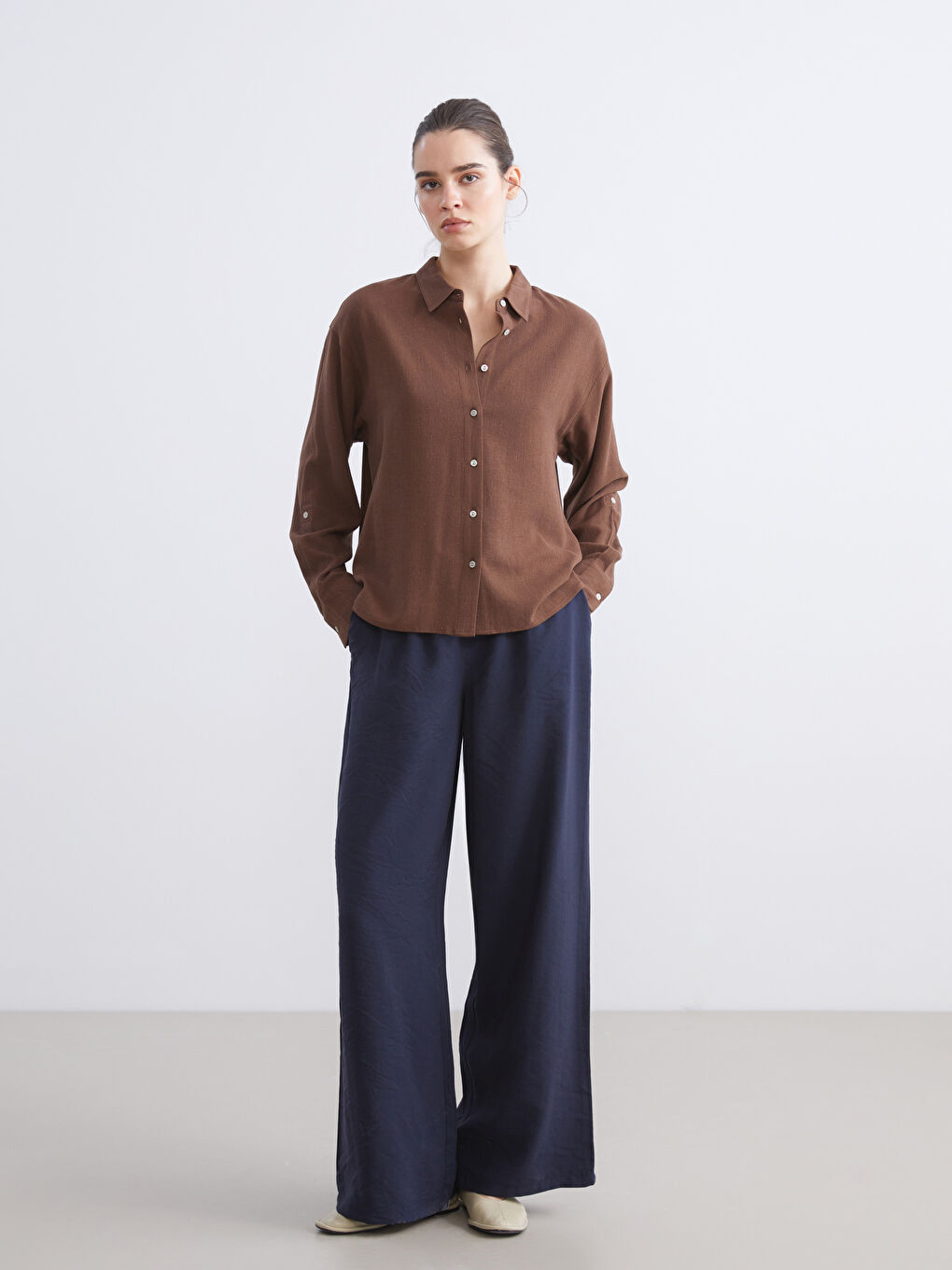 Linen Blend Women's Shirt-1