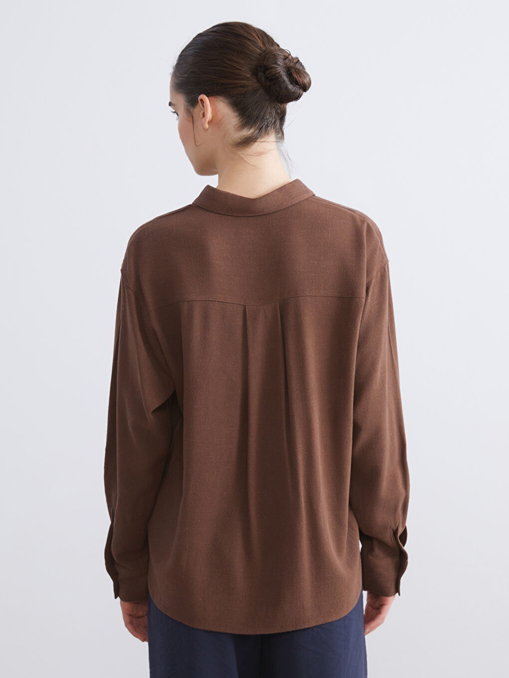 Linen Blend Women's Shirt-3
