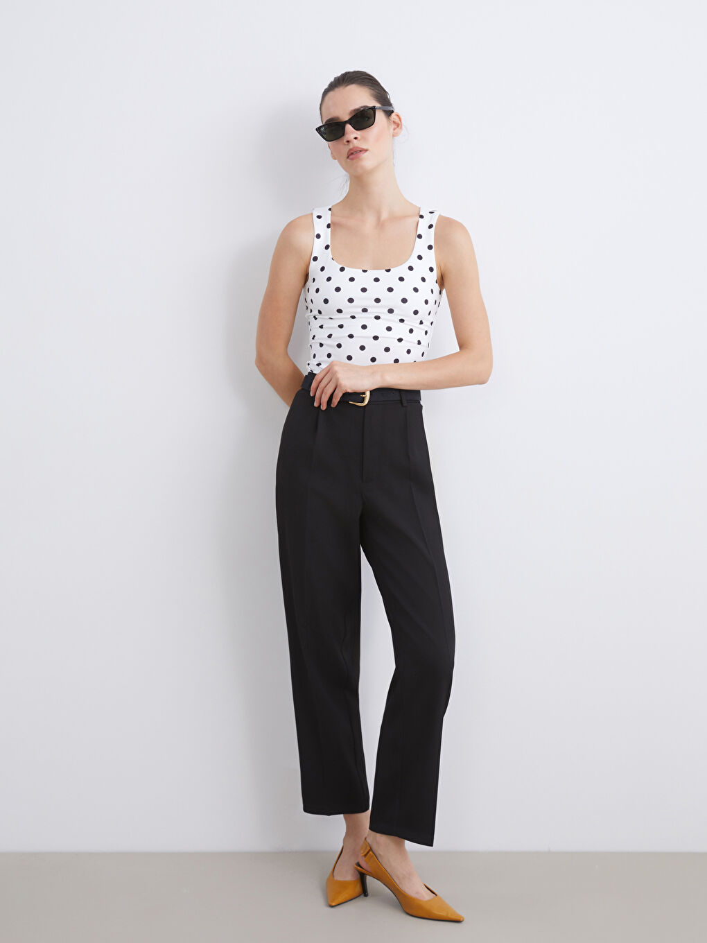 Loose Fit Women's Trousers-3