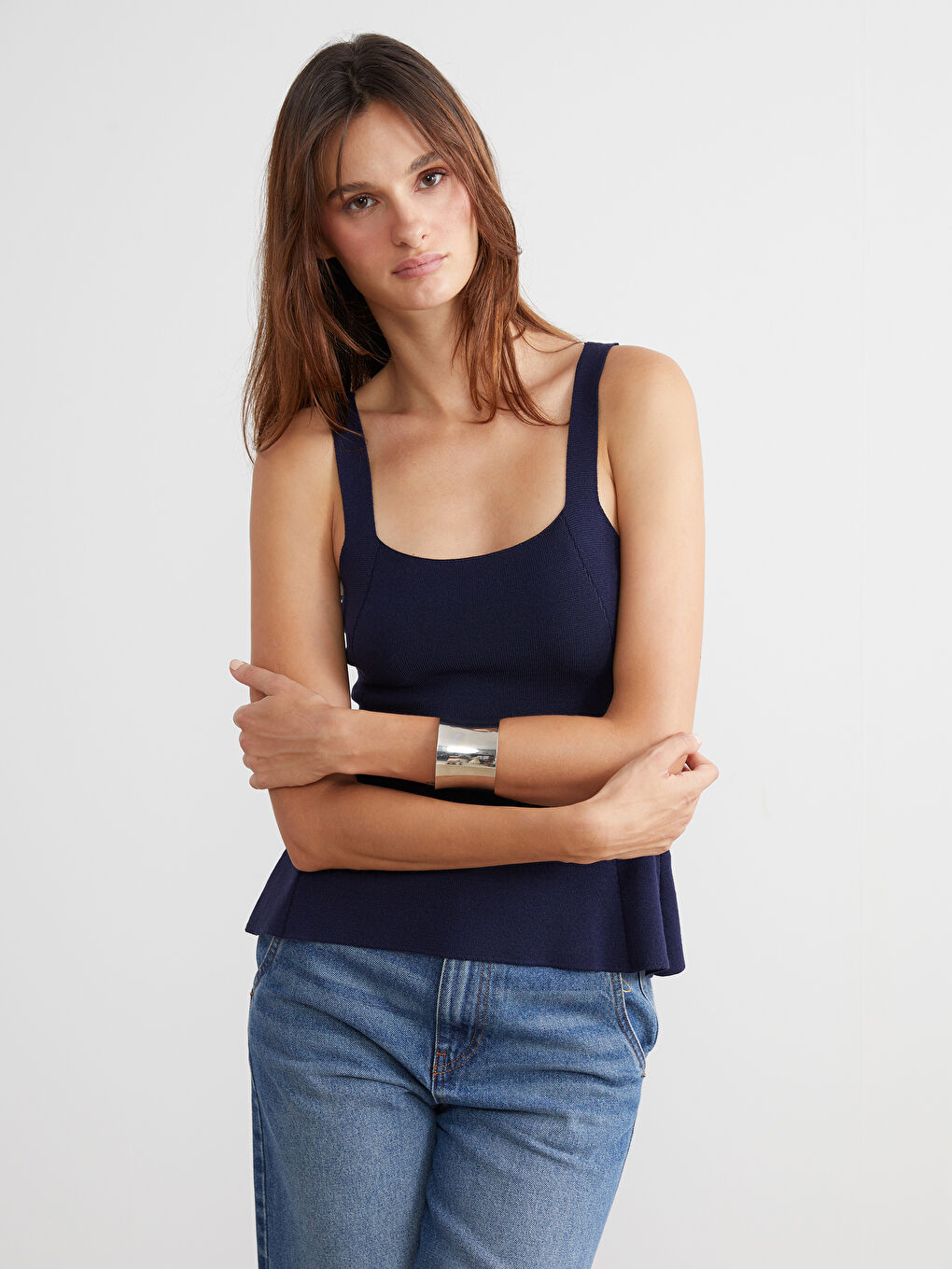 LCW Vision Woman NAVY Blouse -W5K160Z8-HRC