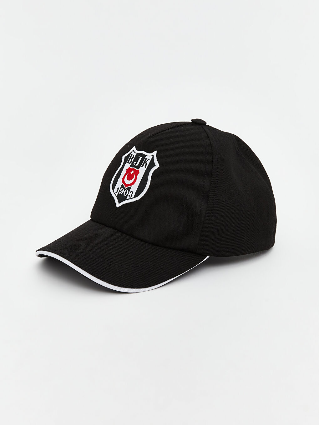 Siyah Beşiktaş Baskılı Erkek Çocuk Kep Şapka-1