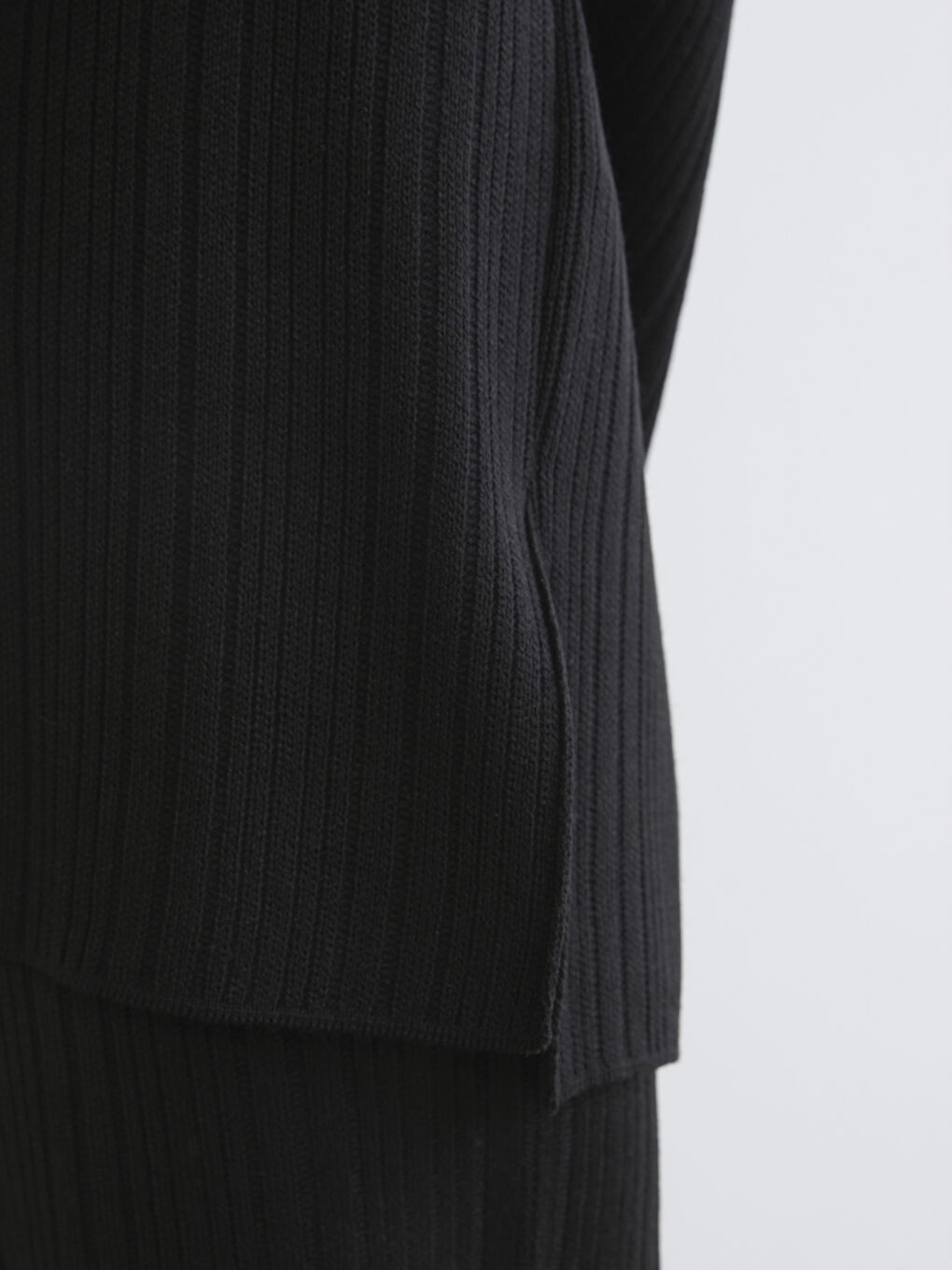 Polo Neck Striped Women's Knitwear Sweater-2