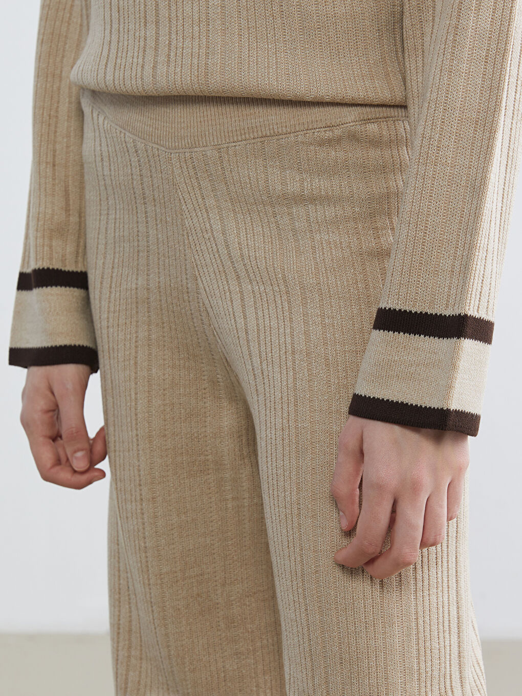 Pantalon BRUN Femme-2