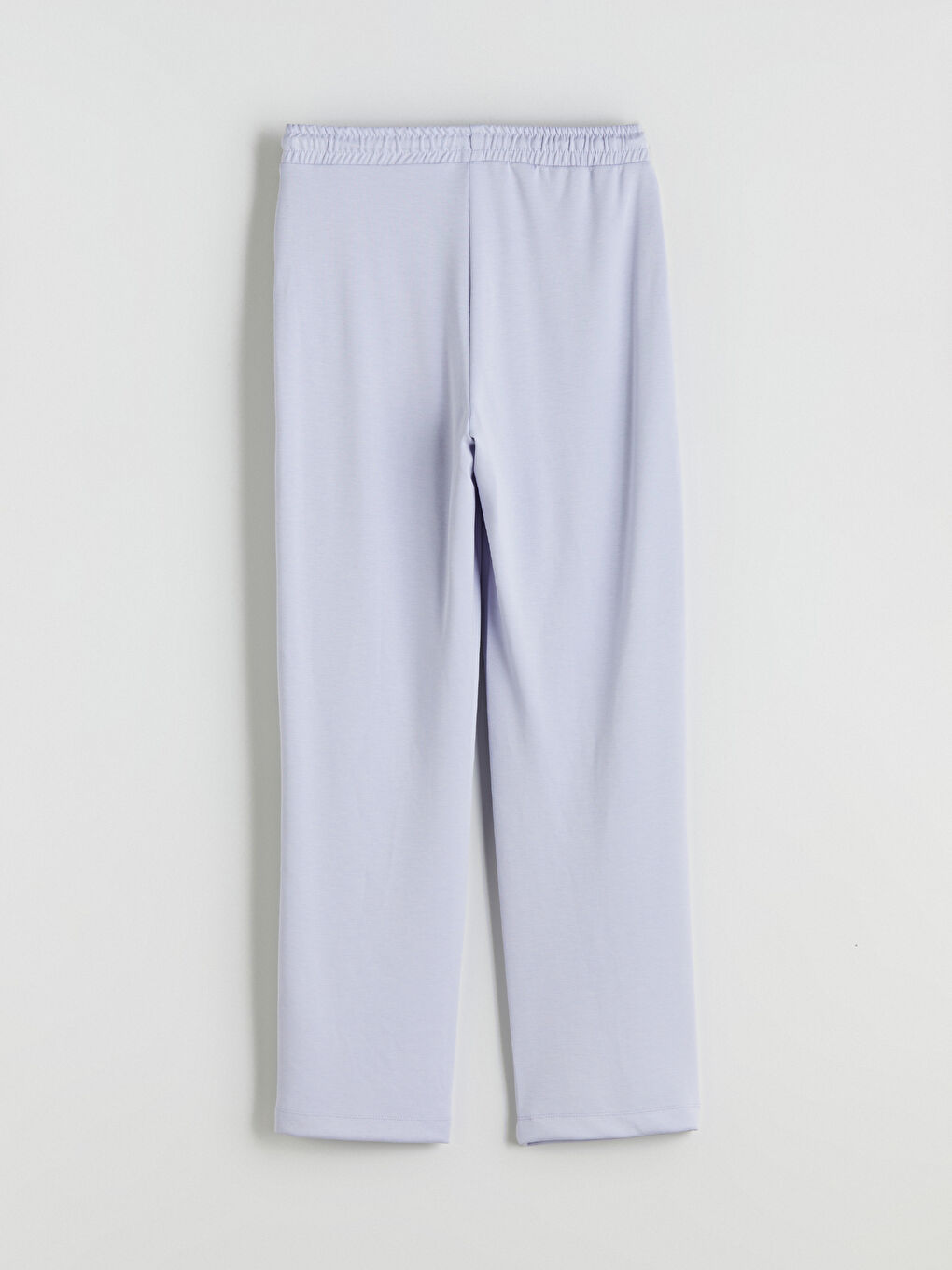 Lila Beli Lastikli Kadın Eşofman Altı-5