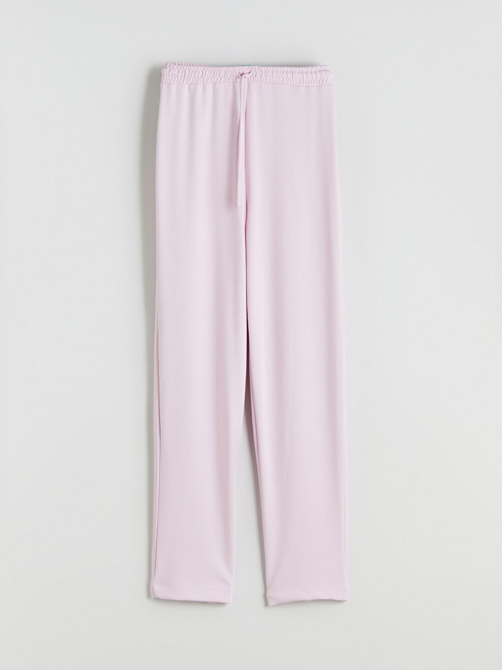 Pembe Beli Lastikli Kadın Eşofman Altı-4