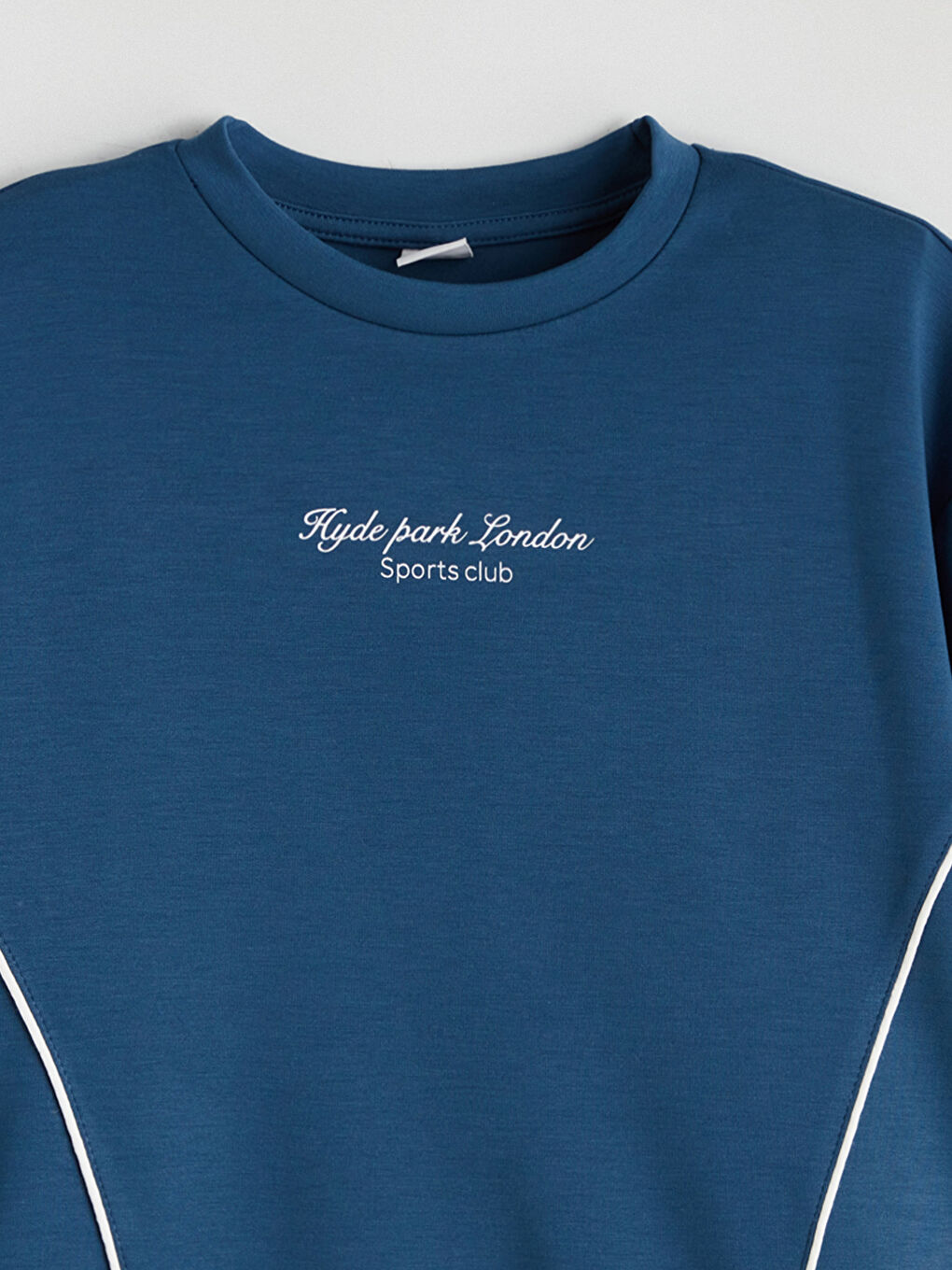 İndigo Baskılı Kız Çocuk Sweatshirt-2