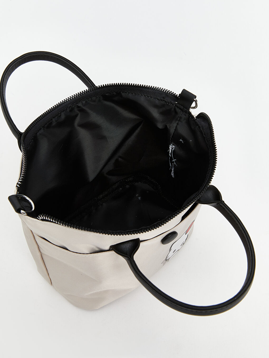 Bej Hello Kitty Baskılı Kız Çocuk Omuz Çantası-3