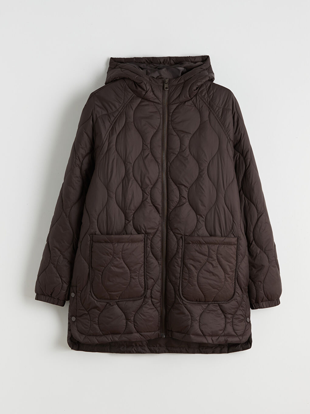 Hooded Quilted Women's Puffer Coat-5