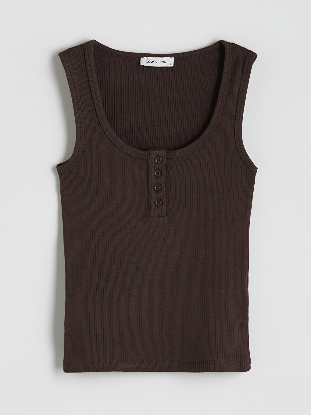 Kahverengi U Yaka Kadın Atlet-4