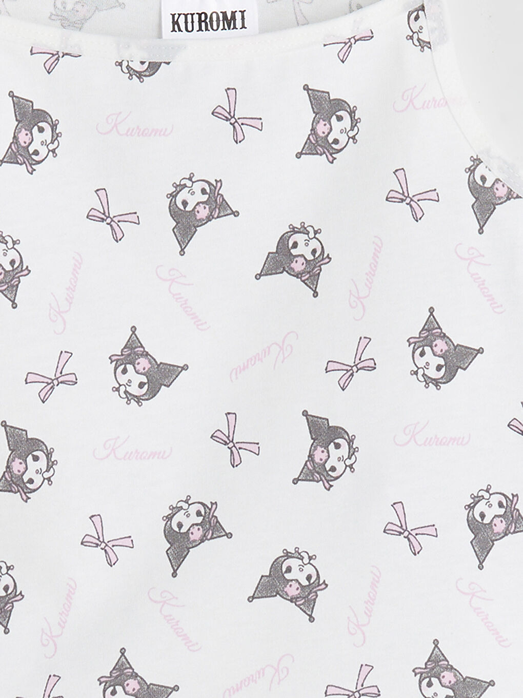 Квадратно деколте Kuromi отпечатан потник за момичета 2 опаковки-5