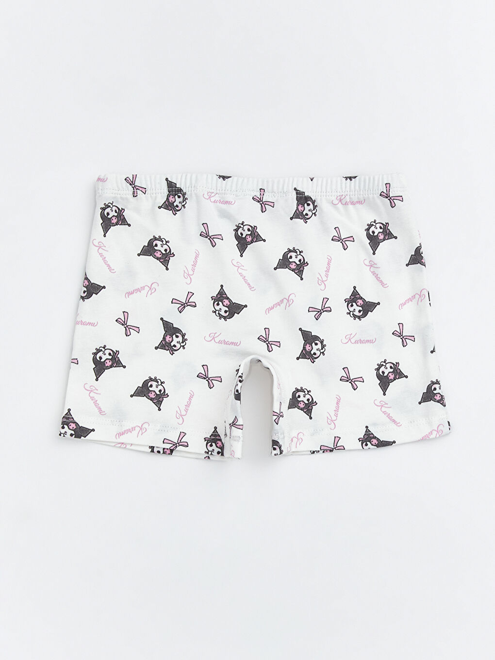 Beyaz Kuromi Baskılı Kız Çocuk Boxer-1