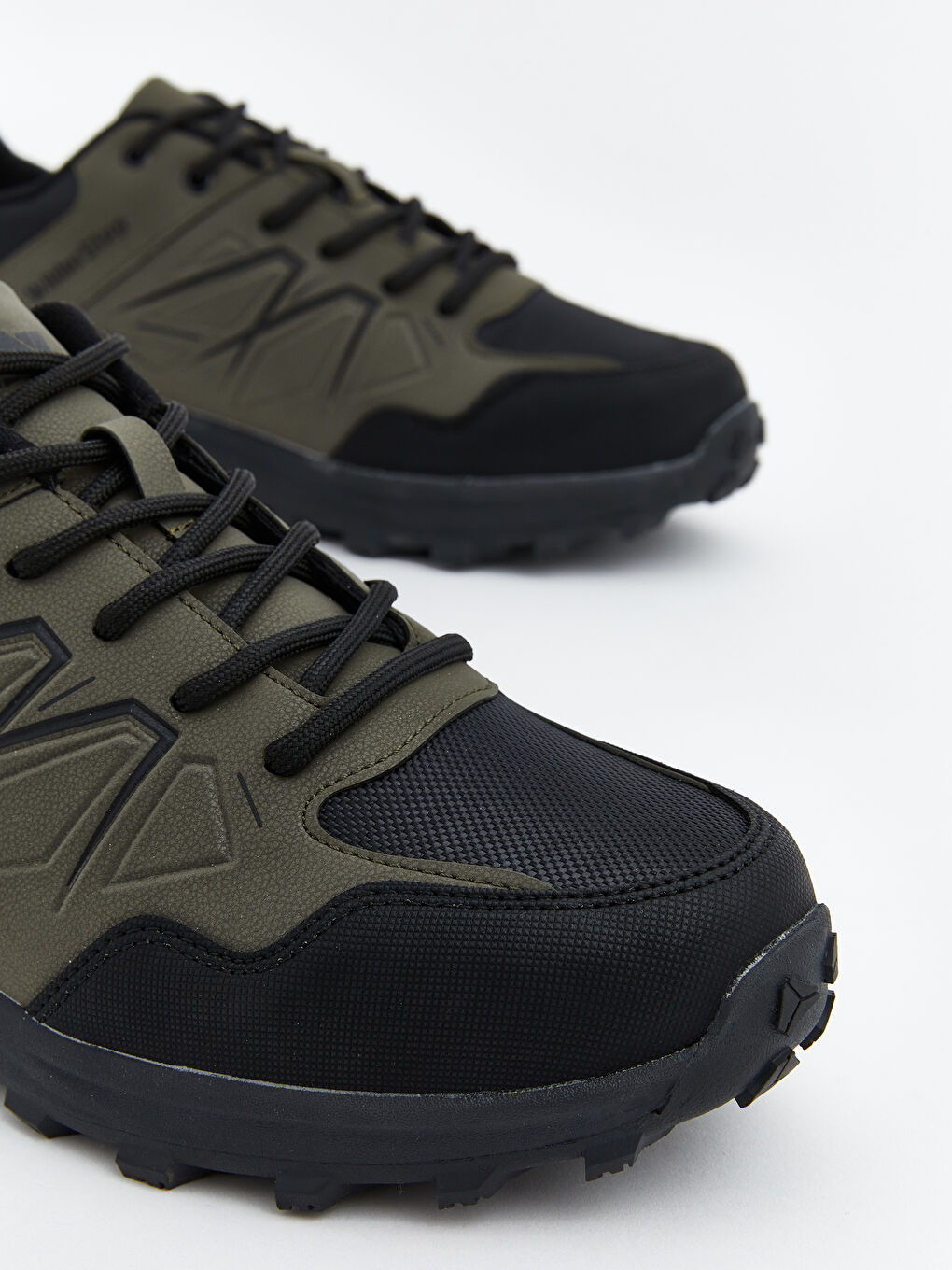 Haki Bağcıklı Erkek Trekking Spor Ayakkabı-2