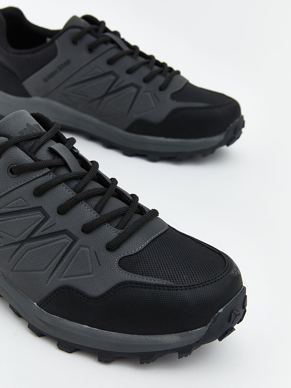 Gri Bağcıklı Erkek Trekking Spor Ayakkabı-2