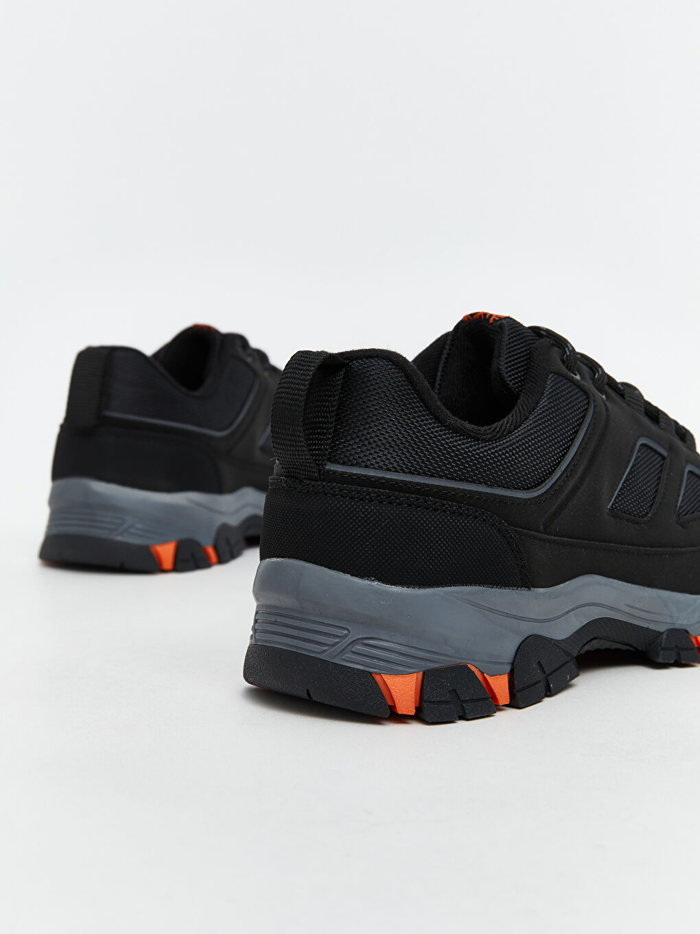 Siyah Bağcıklı Erkek Trekking Spor Ayakkabı-3