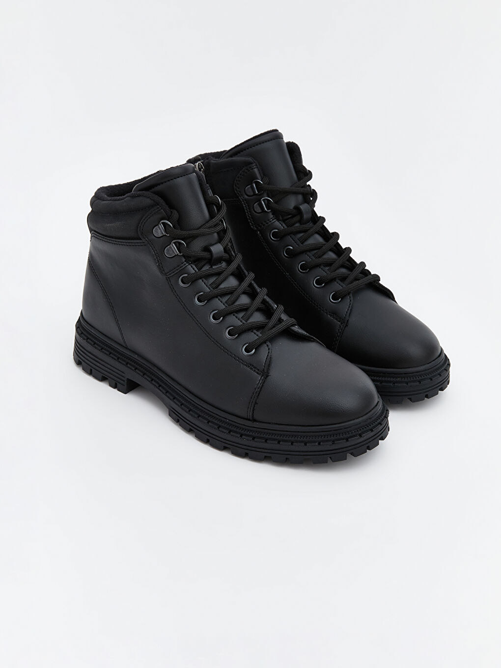 Siyah Bağcık ve Fermuarlı Erkek Bot