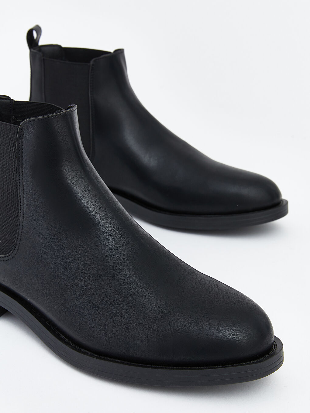 Siyah Deri Görünümlü Erkek Bot-2