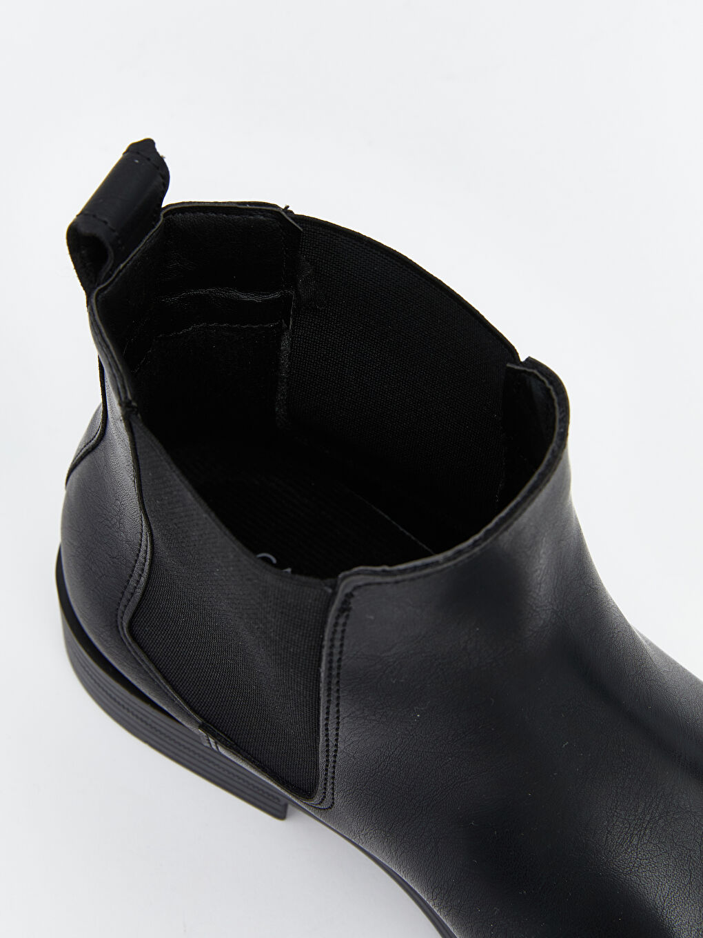 Siyah Deri Görünümlü Erkek Bot-5