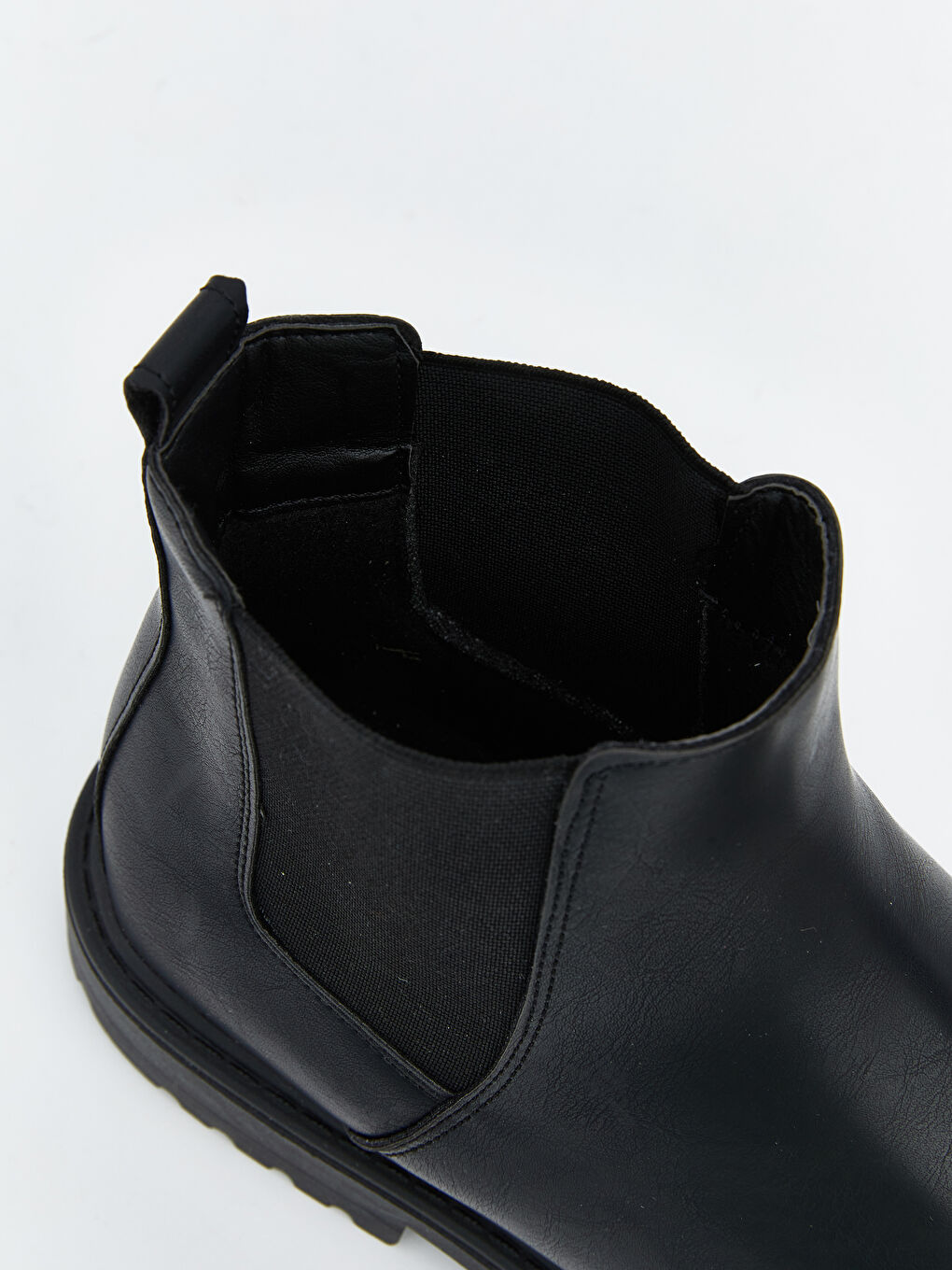 Siyah Deri Görünümlü Erkek Bot-2
