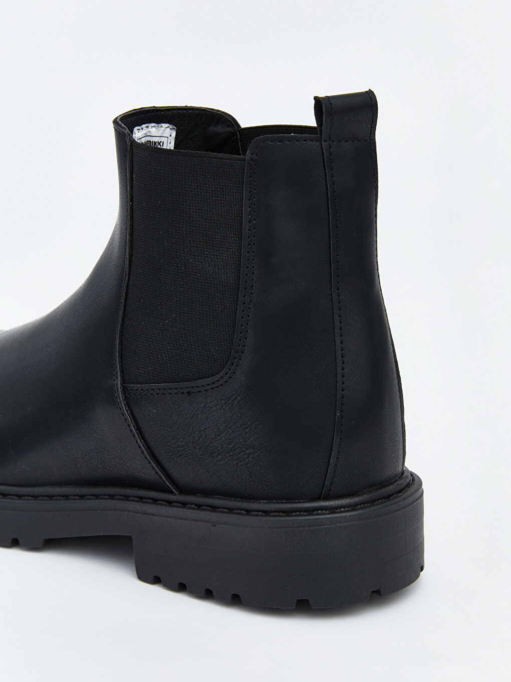 Siyah Deri Görünümlü Erkek Bot-4