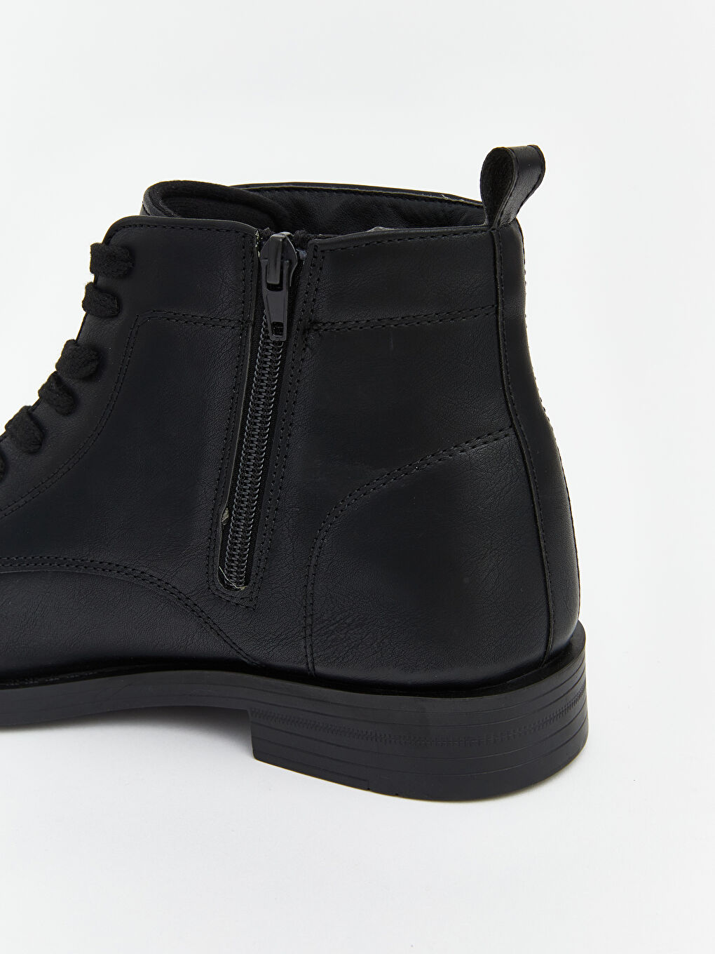 Siyah Deri Görünümlü Erkek Bot-4