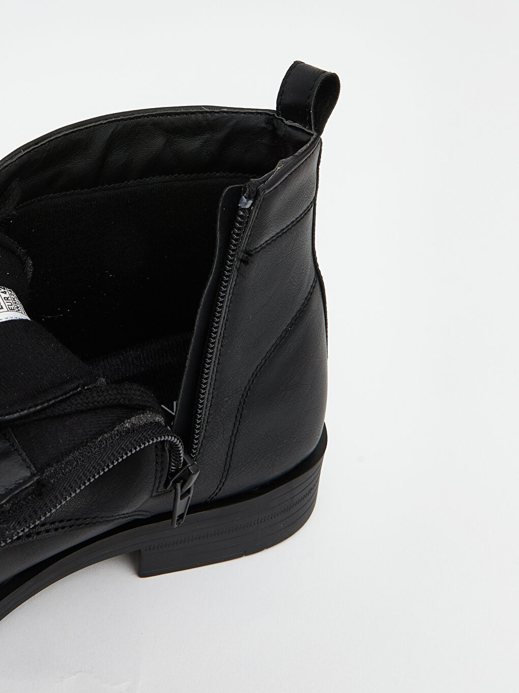 Siyah Deri Görünümlü Erkek Bot-5