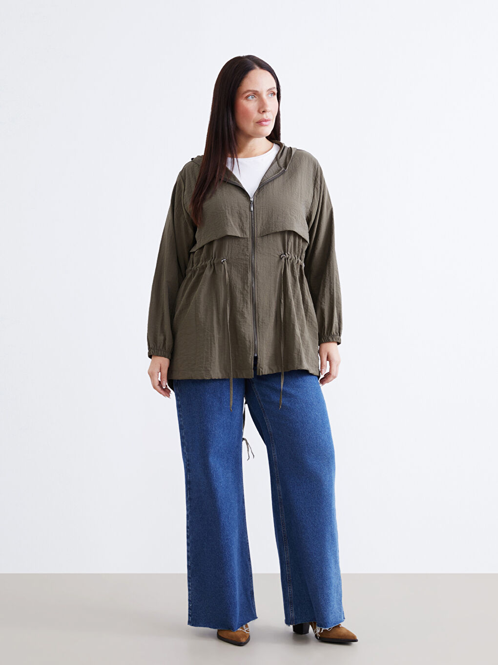 Žena TAMNO ZELENA Jakna-5