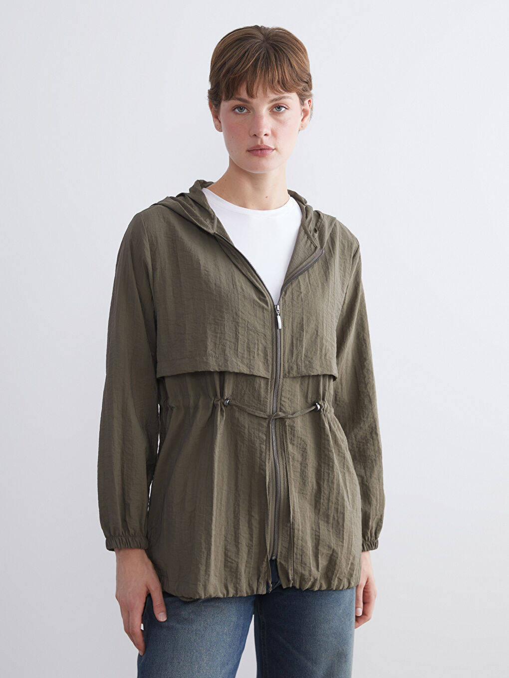 Žena TAMNO ZELENA Jakna