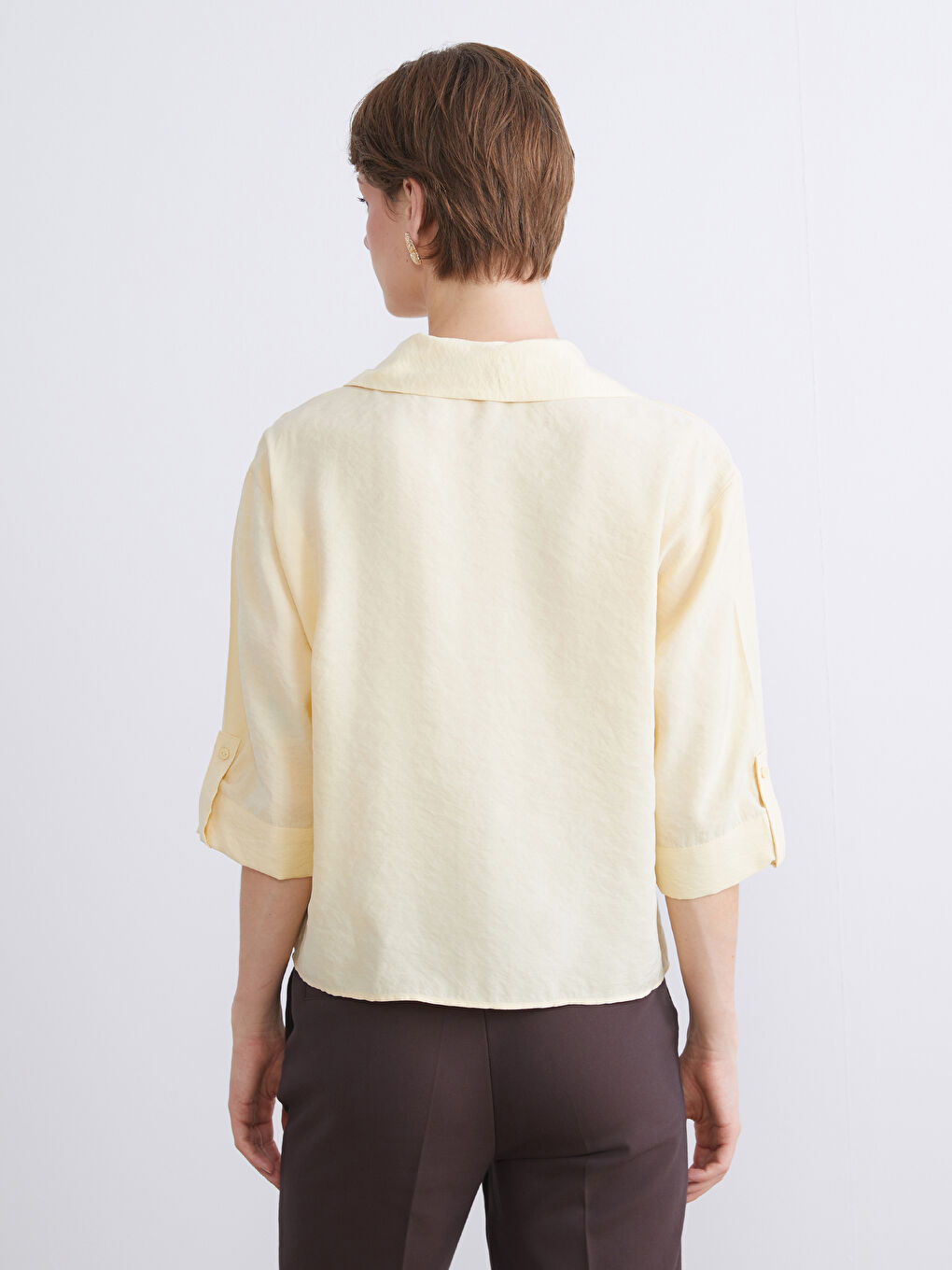 LCWAIKIKI Classic Modal Blend Women's Shirt -W5K259Z8-DJQ