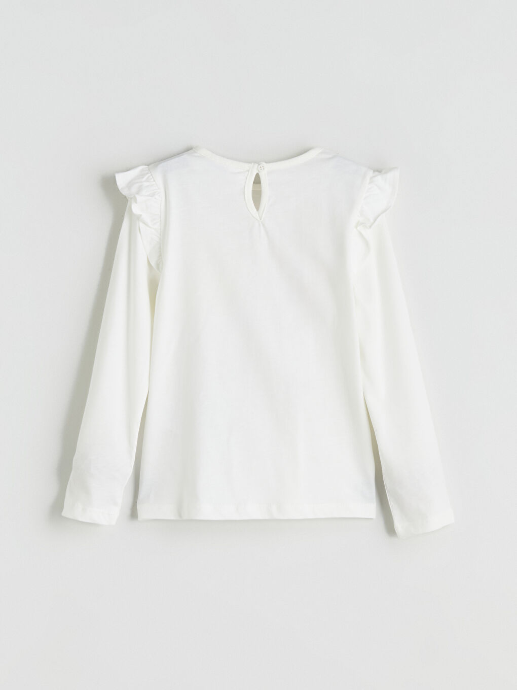 Crew Neck Printed Girls' T-Shirt-2