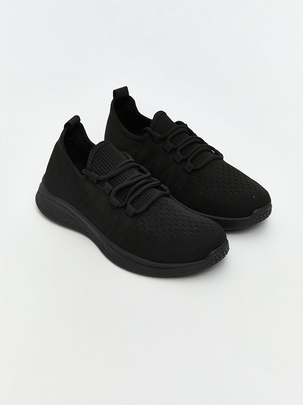 Siyah File Detaylı Erkek Spor Ayakkabı