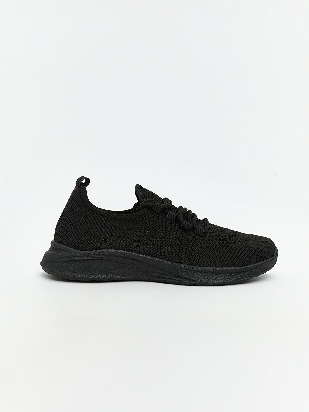 Siyah File Detaylı Erkek Spor Ayakkabı-1