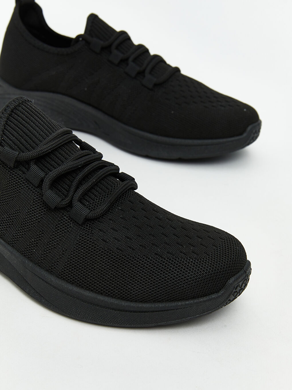 Siyah File Detaylı Erkek Spor Ayakkabı-2