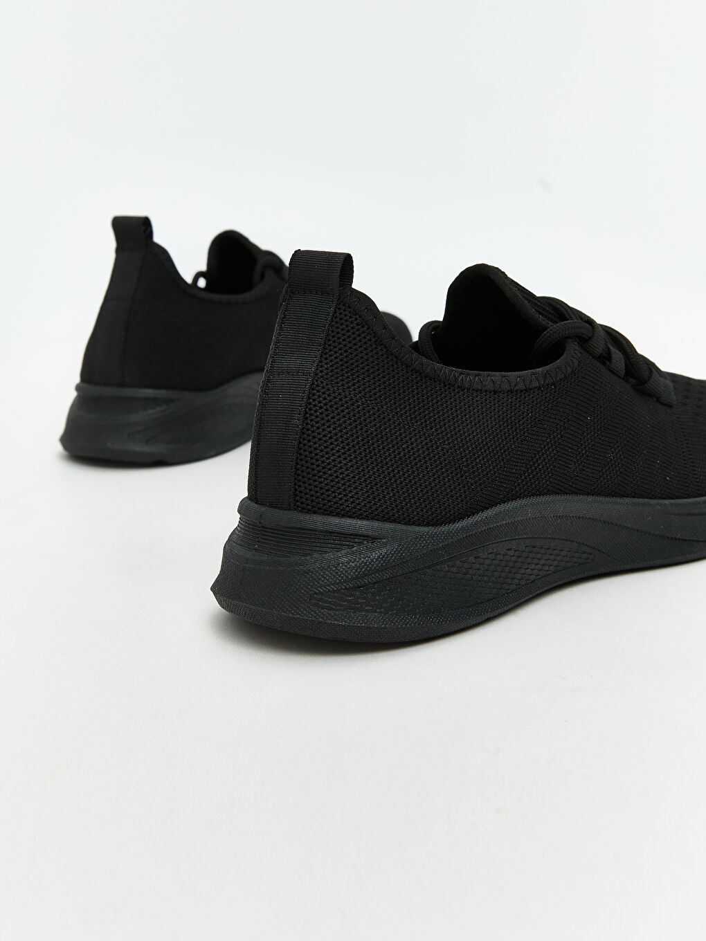 Siyah File Detaylı Erkek Spor Ayakkabı-4