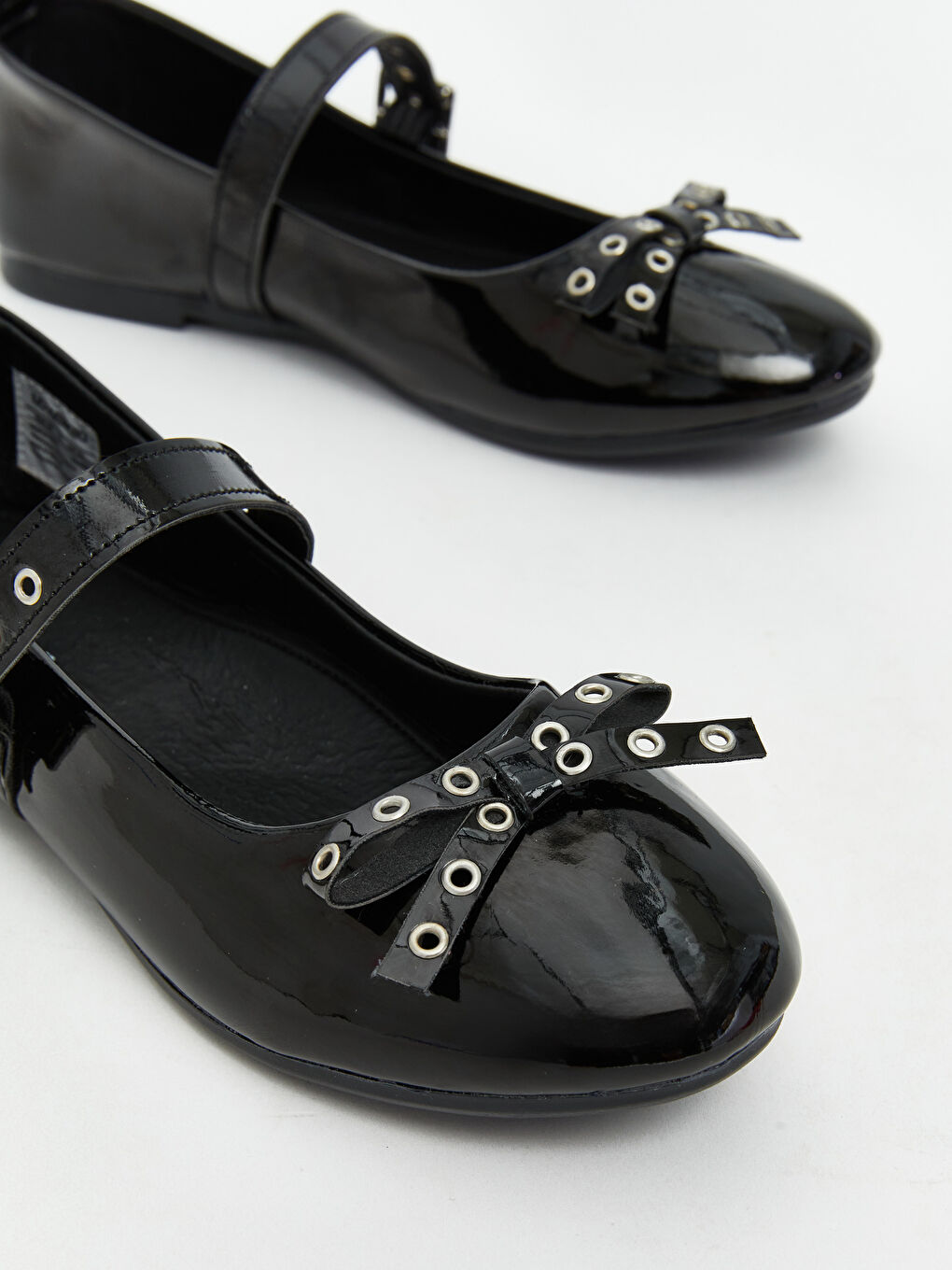 Leather Look Girl's Flats-2