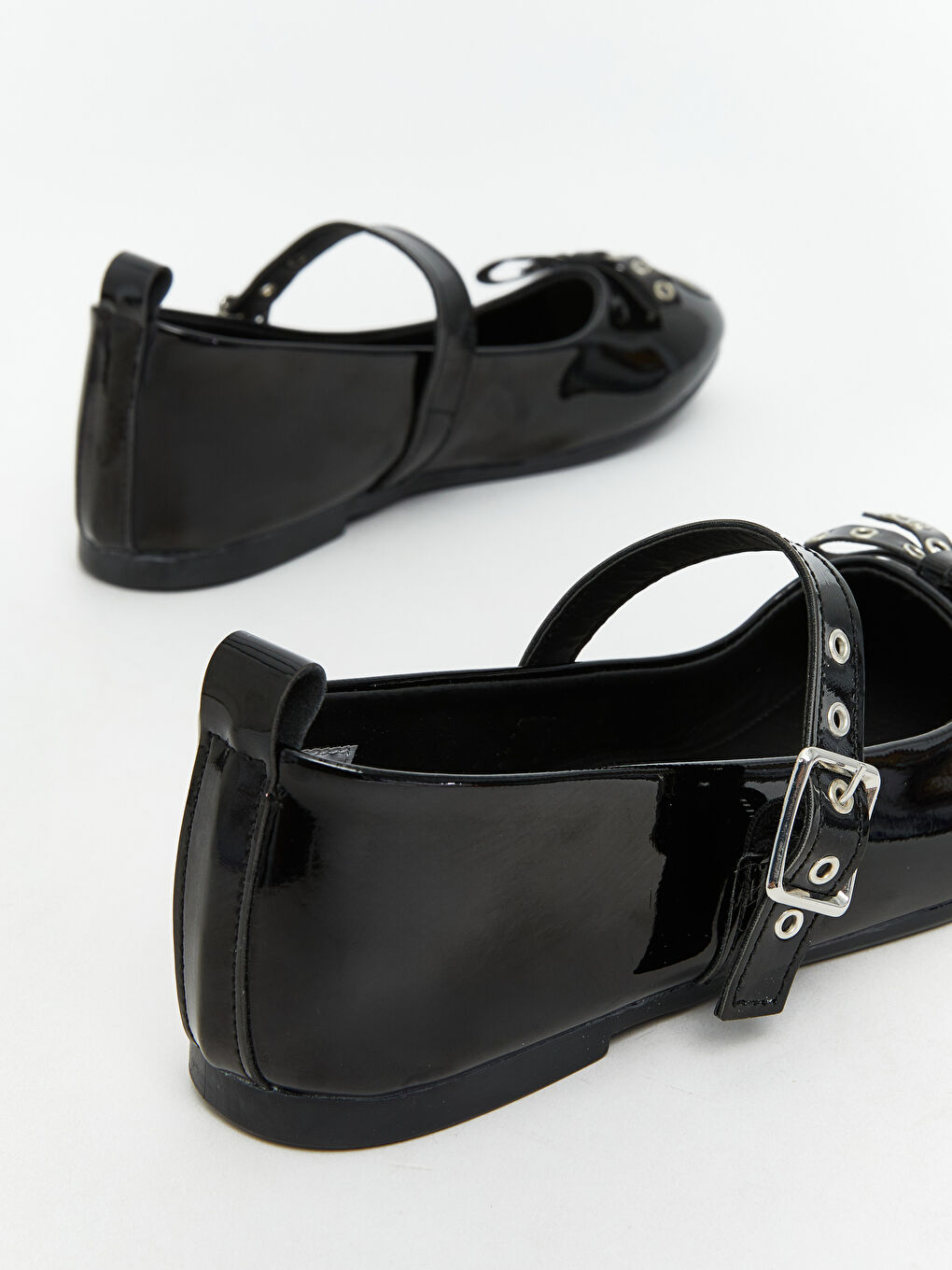 Leather Look Girl's Flats-3