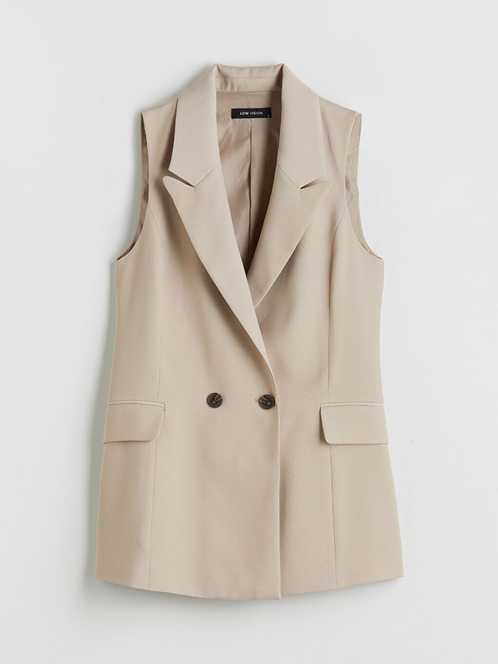 Jacket Neck Women's Classic Waistcoat-4