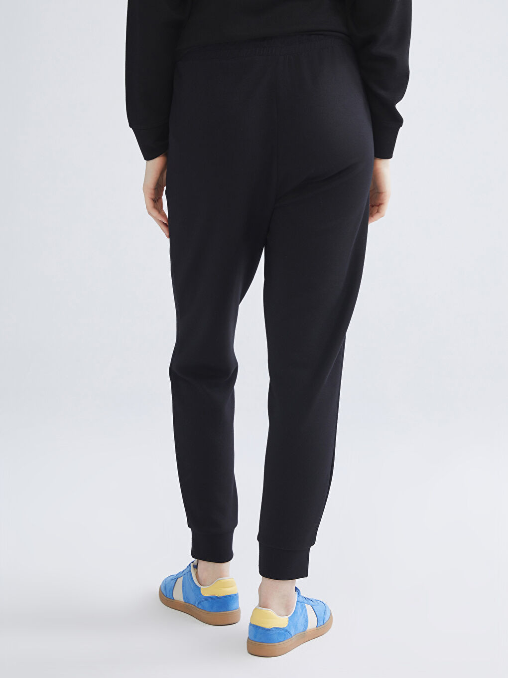 Siyah Modal Karışımlı Kadın Jogger Eşofman Altı-3